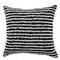 Edge Collections - 20" x 20" - Black - Soft Striped Decorative Pillow - 1 Piece